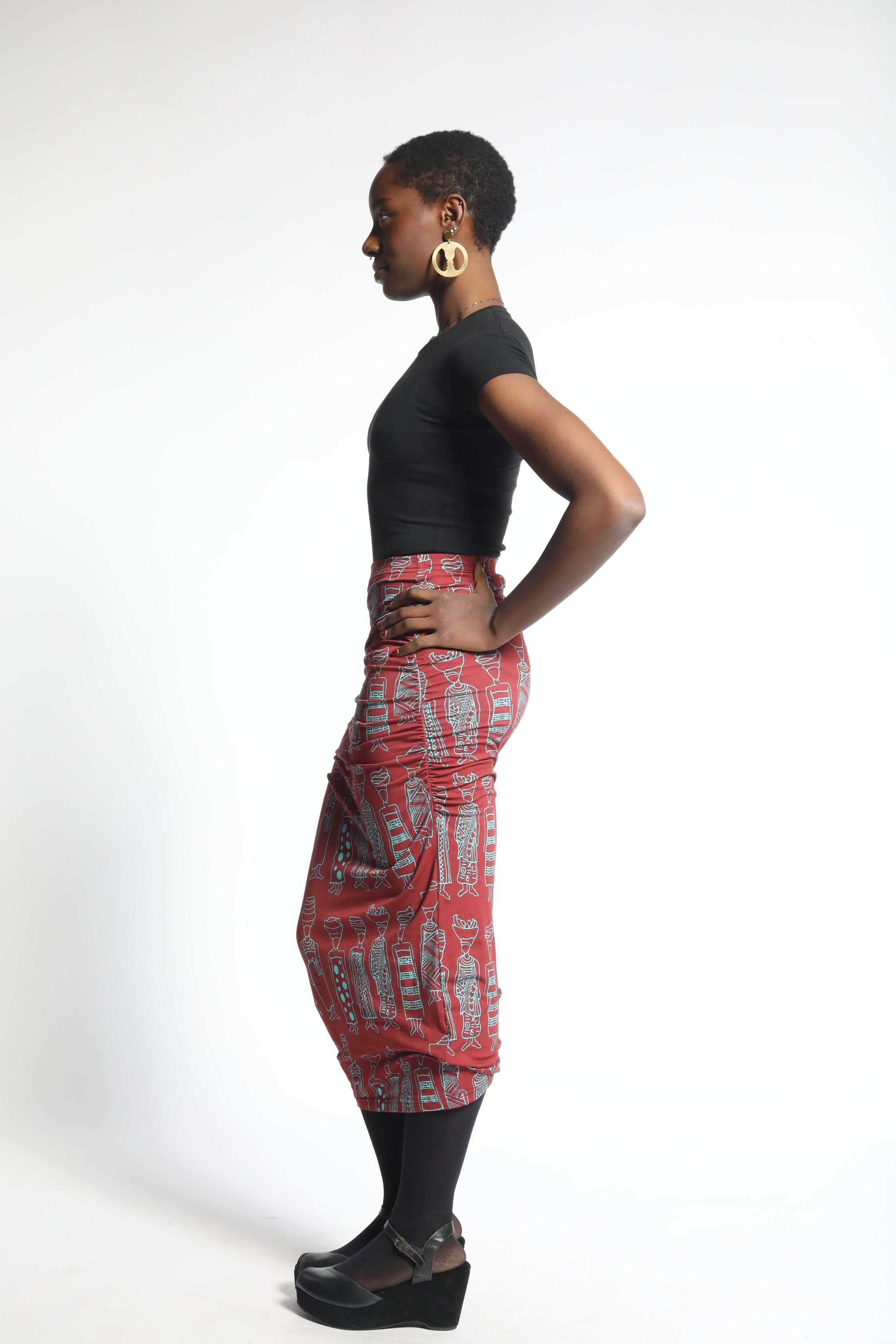 Bose midi skirt - Burgundy