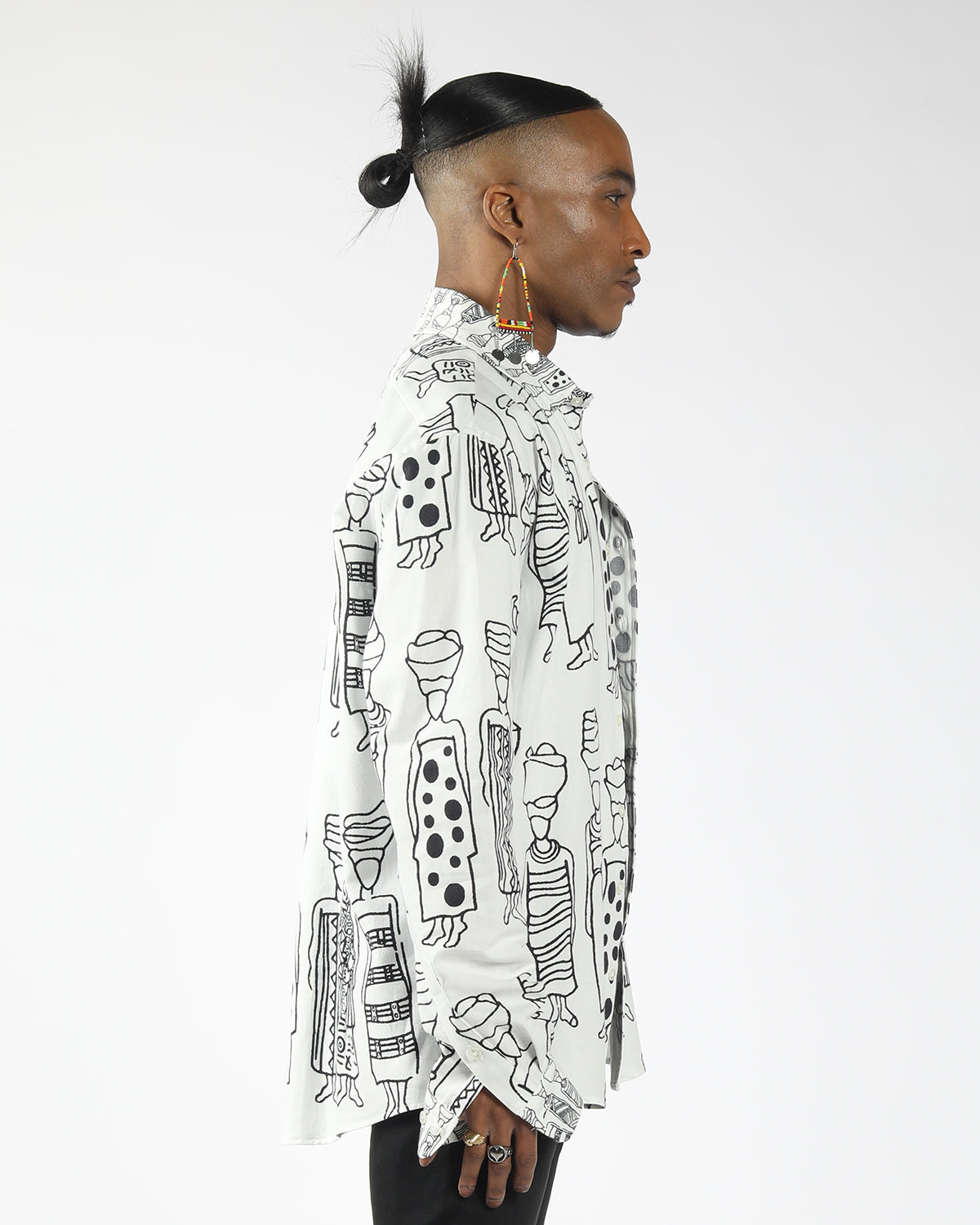soft organic cotton unisex white long sleeve shirt
