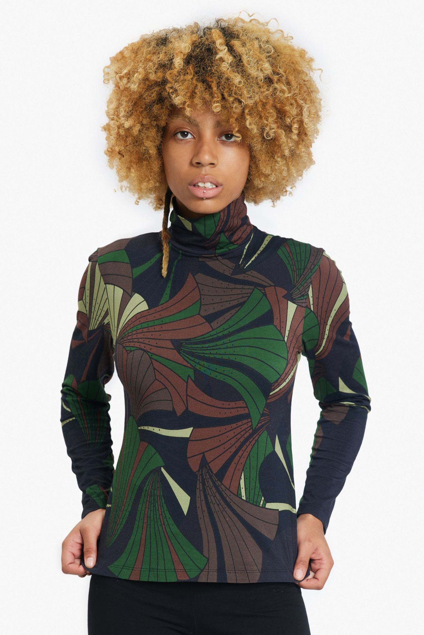 Black Forest Swamp Turtleneck - Lola Faturoti