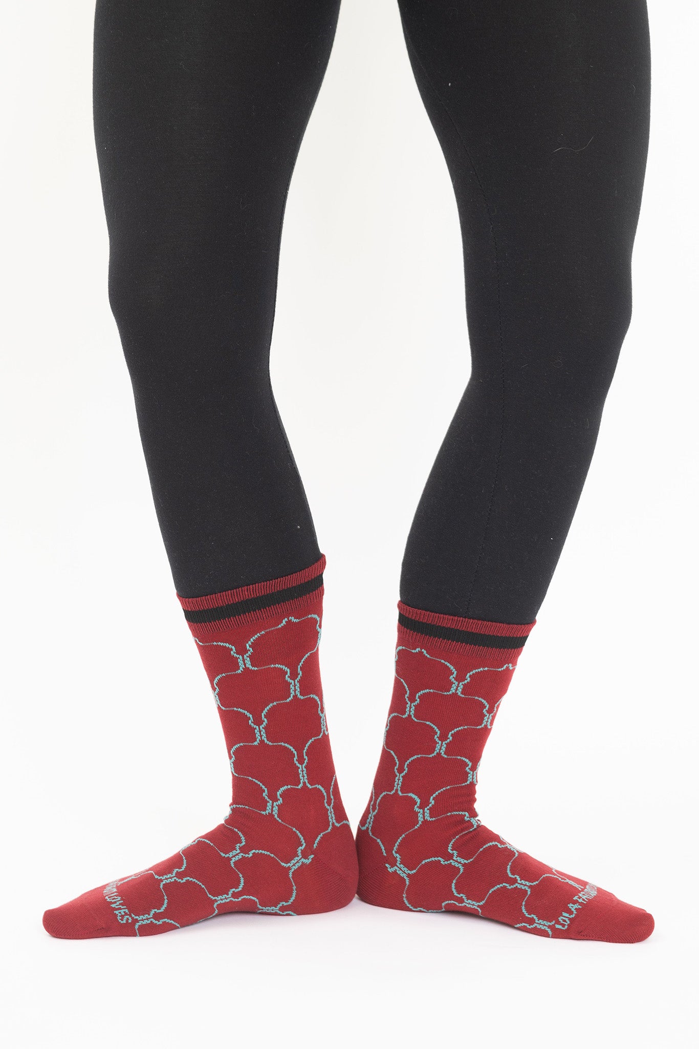 Icon Socks - Red Plum