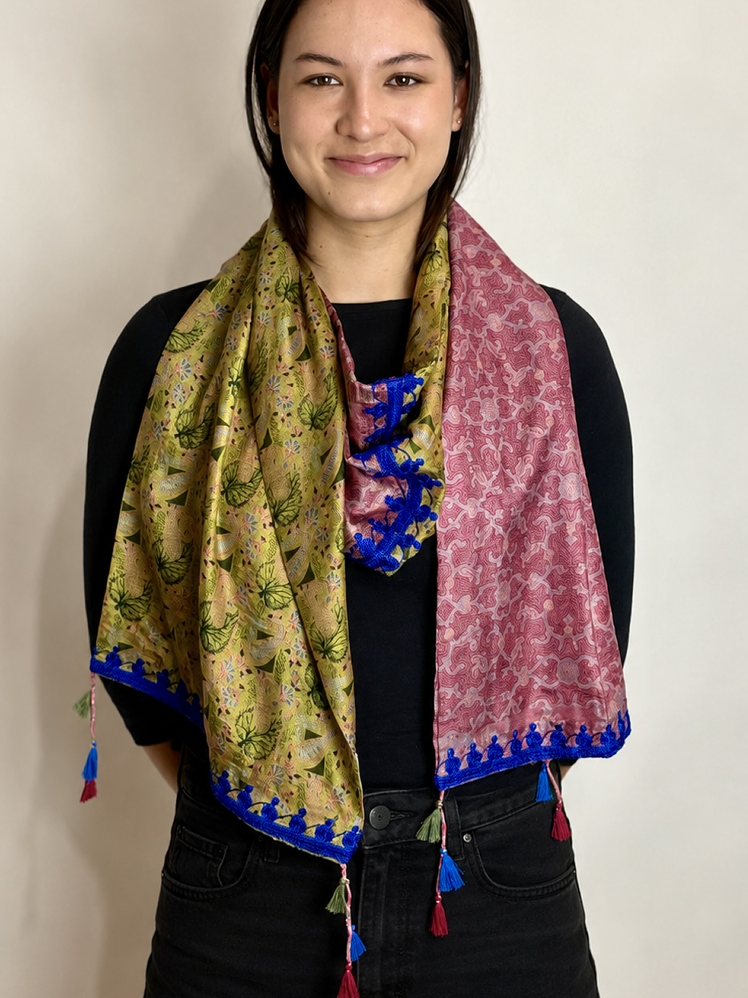 Jade Meadow Silk Scarf
