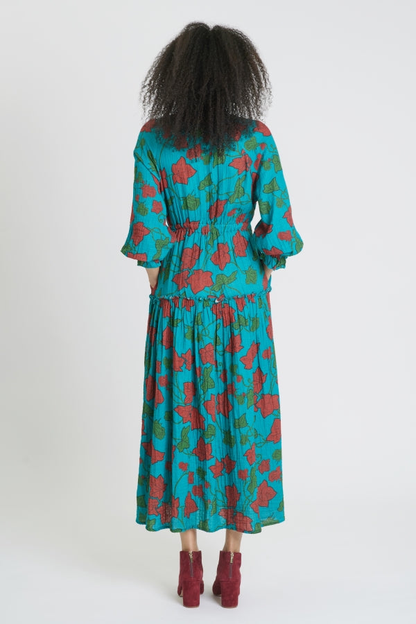 Comfortable Elastic Waist Maxi Dress