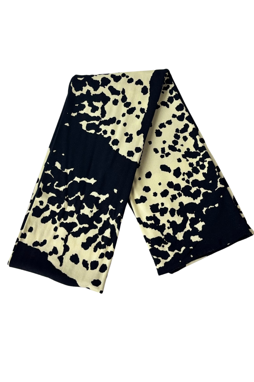 stylish sunrise print lightweight scarf folded view