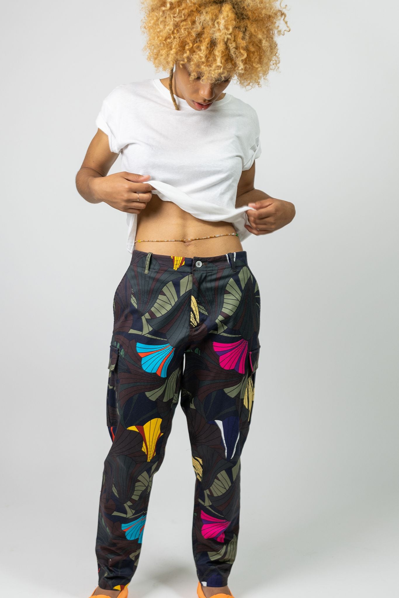 Lola Faturoti Forest utility sustainable fun Cargo Pants front view