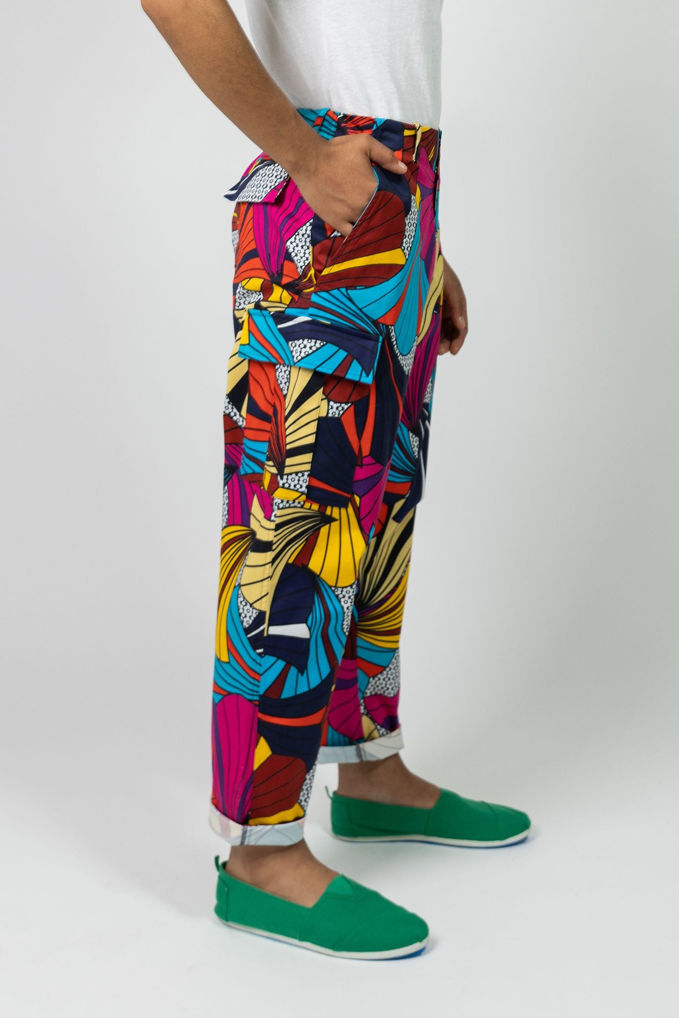 Scattered Spring Flowers Cargo Pants - Lola Faturoti