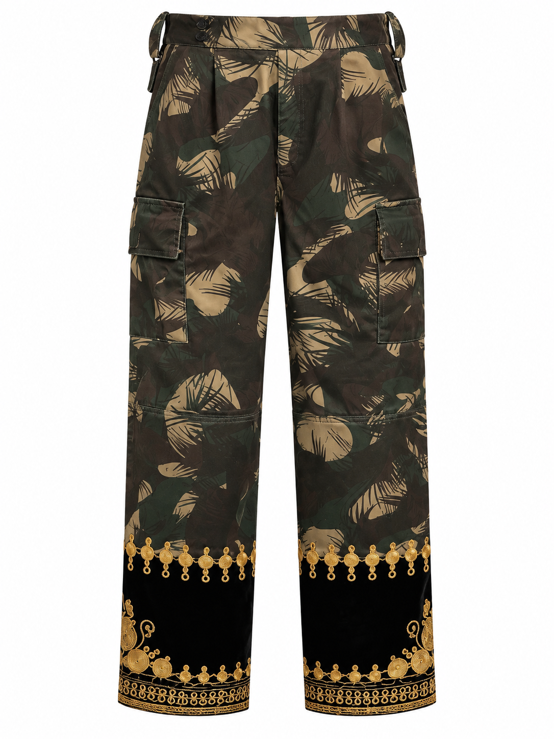 Tún Cargo Pants embroidered hem detail