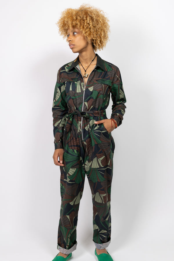 Relax Jumpsuit - Cargo Forest - Light Weight Cotton