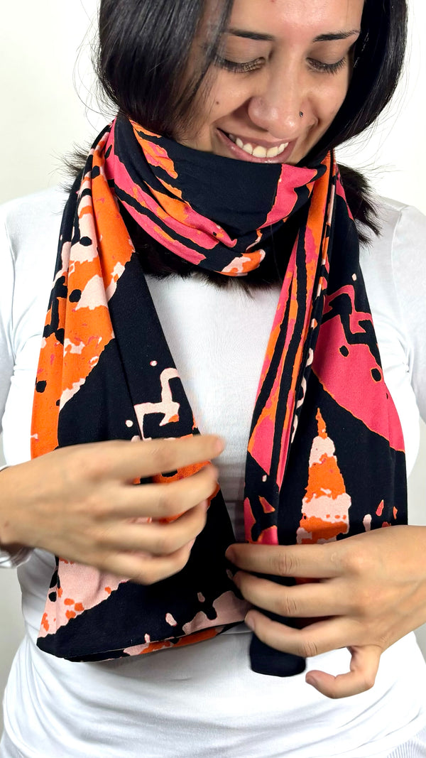 Alchemy Horizontal scarf -  pink