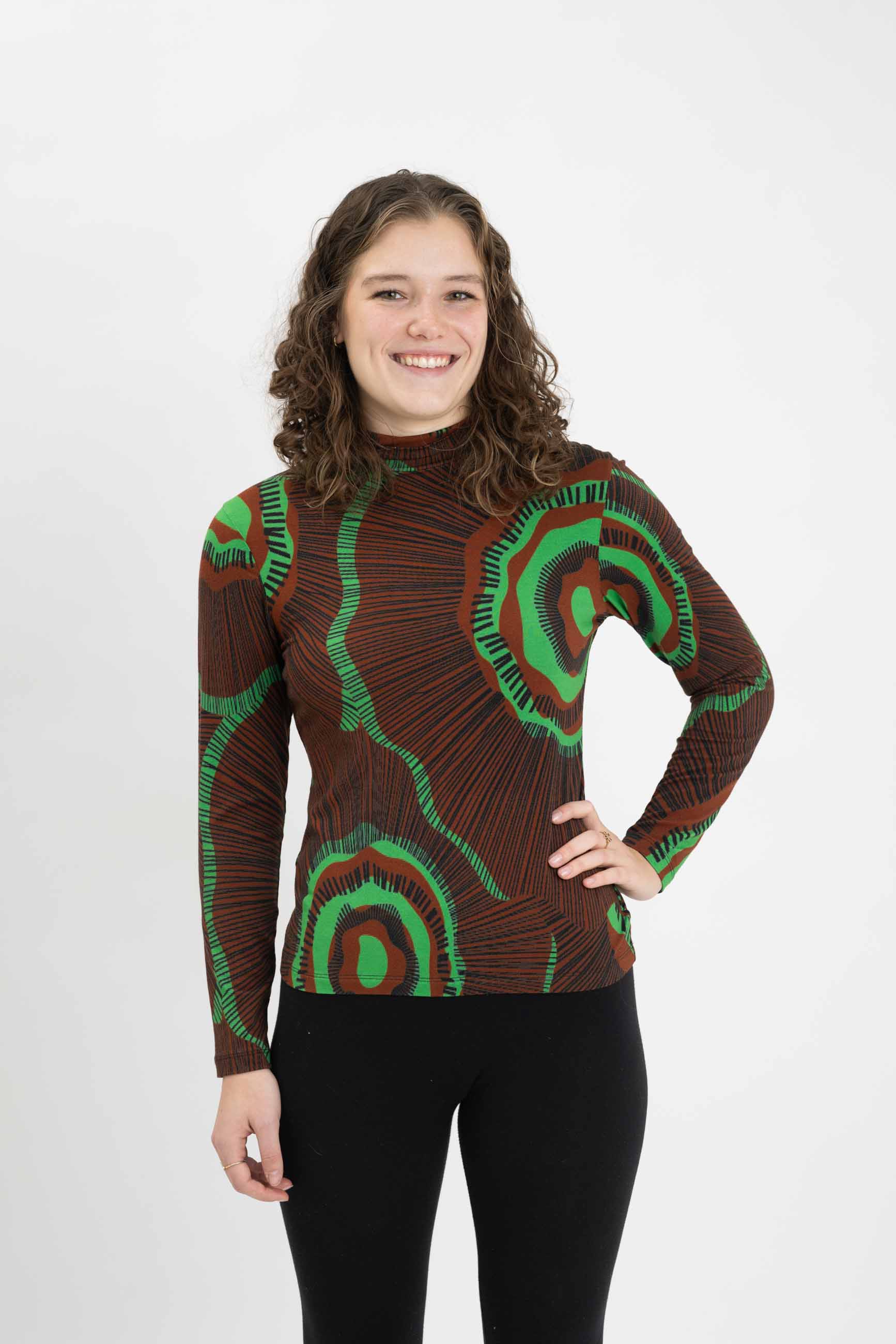 Comet Turtleneck  - OSHUN/ Brown