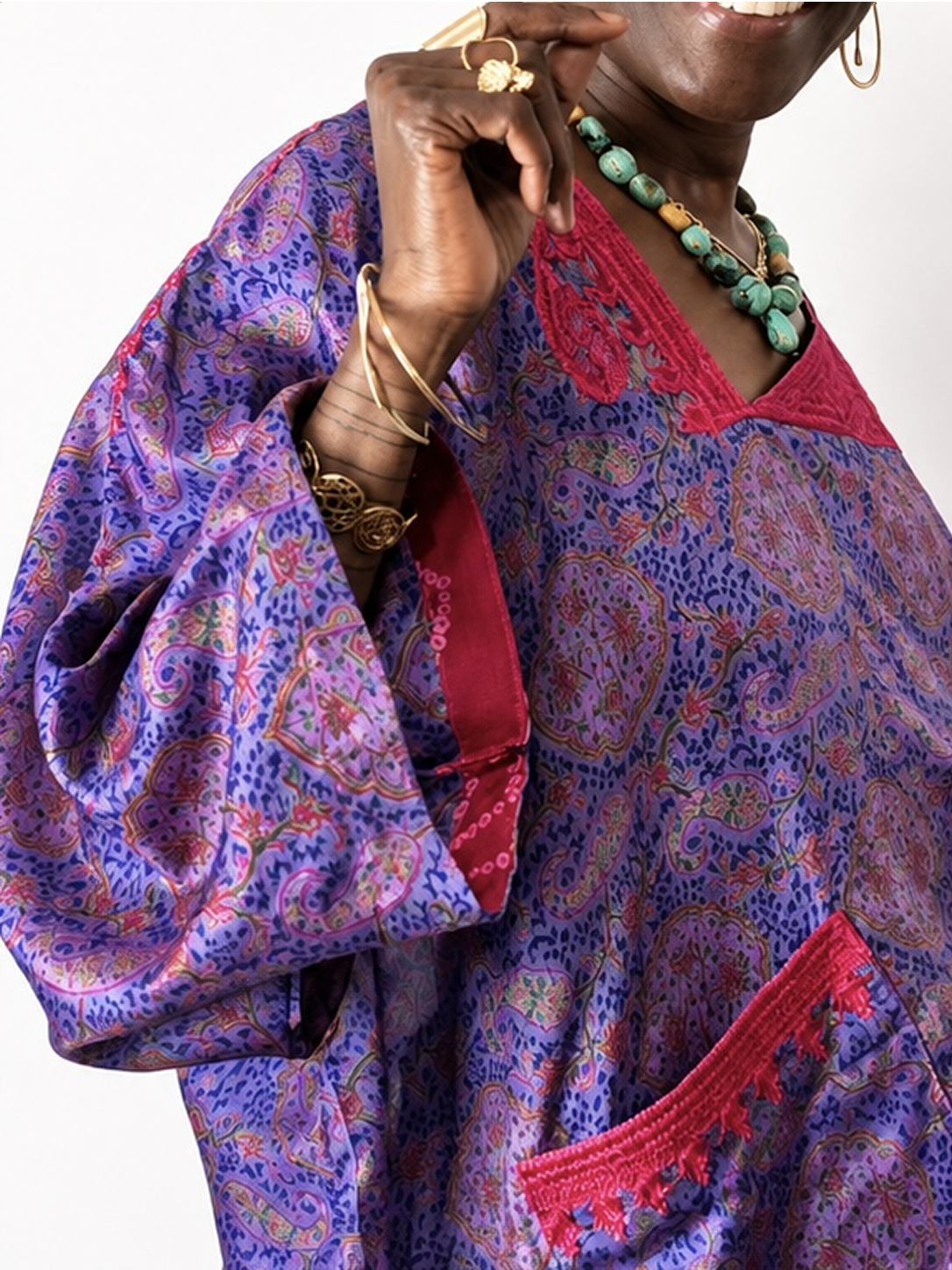 Dunni Agbada Top
