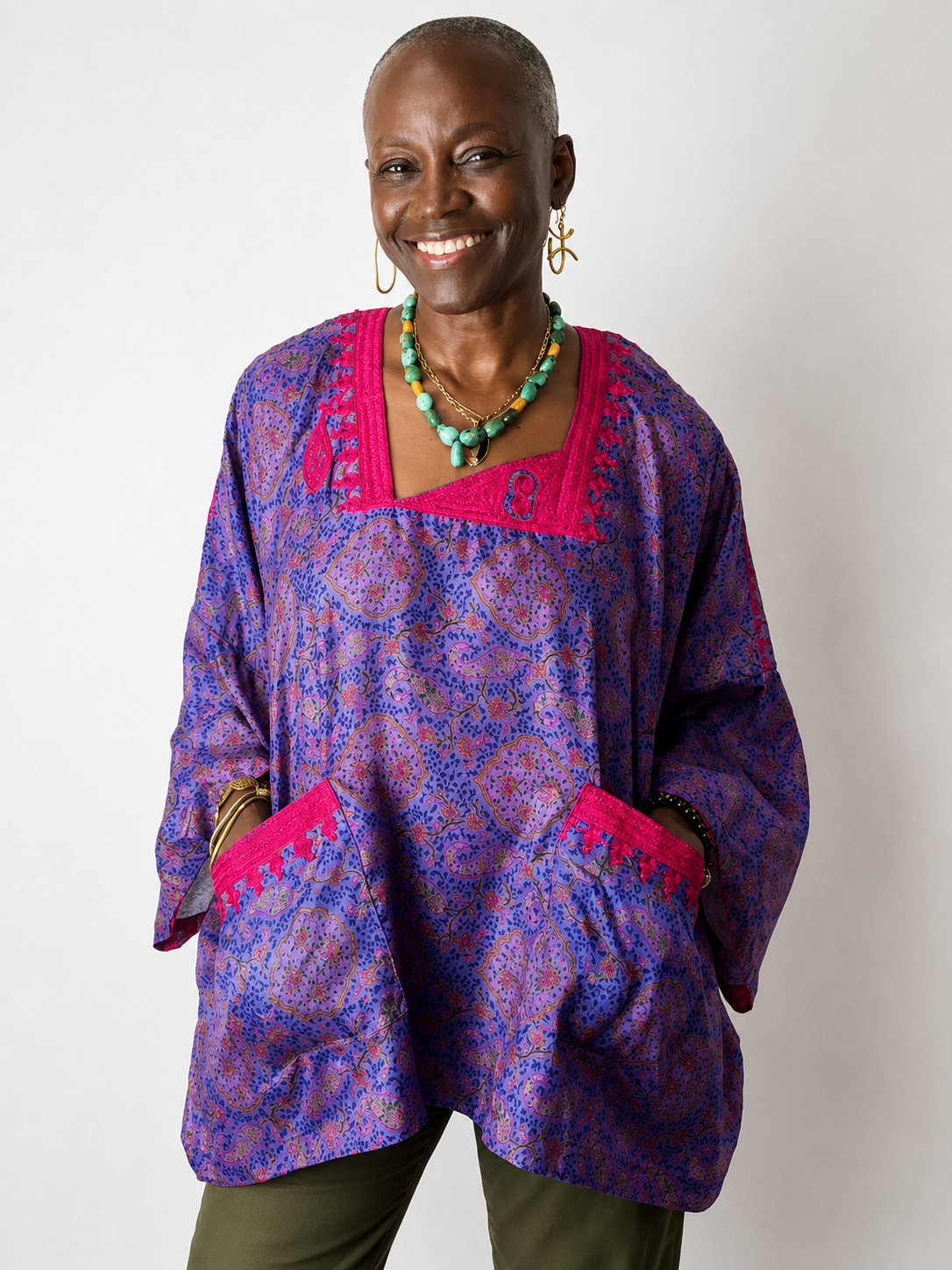 Dunni Agbada Top