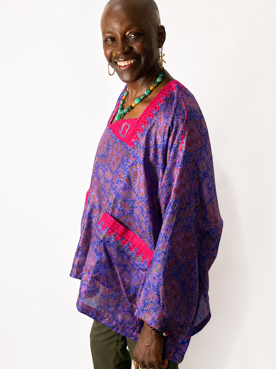 Dunni Agbada Top