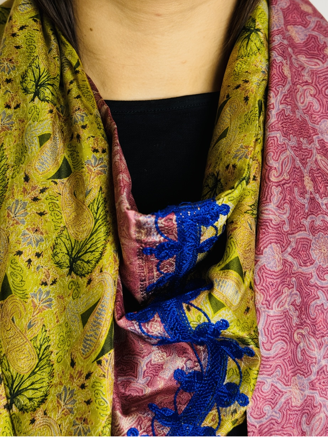 Jade Meadow Silk Scarf