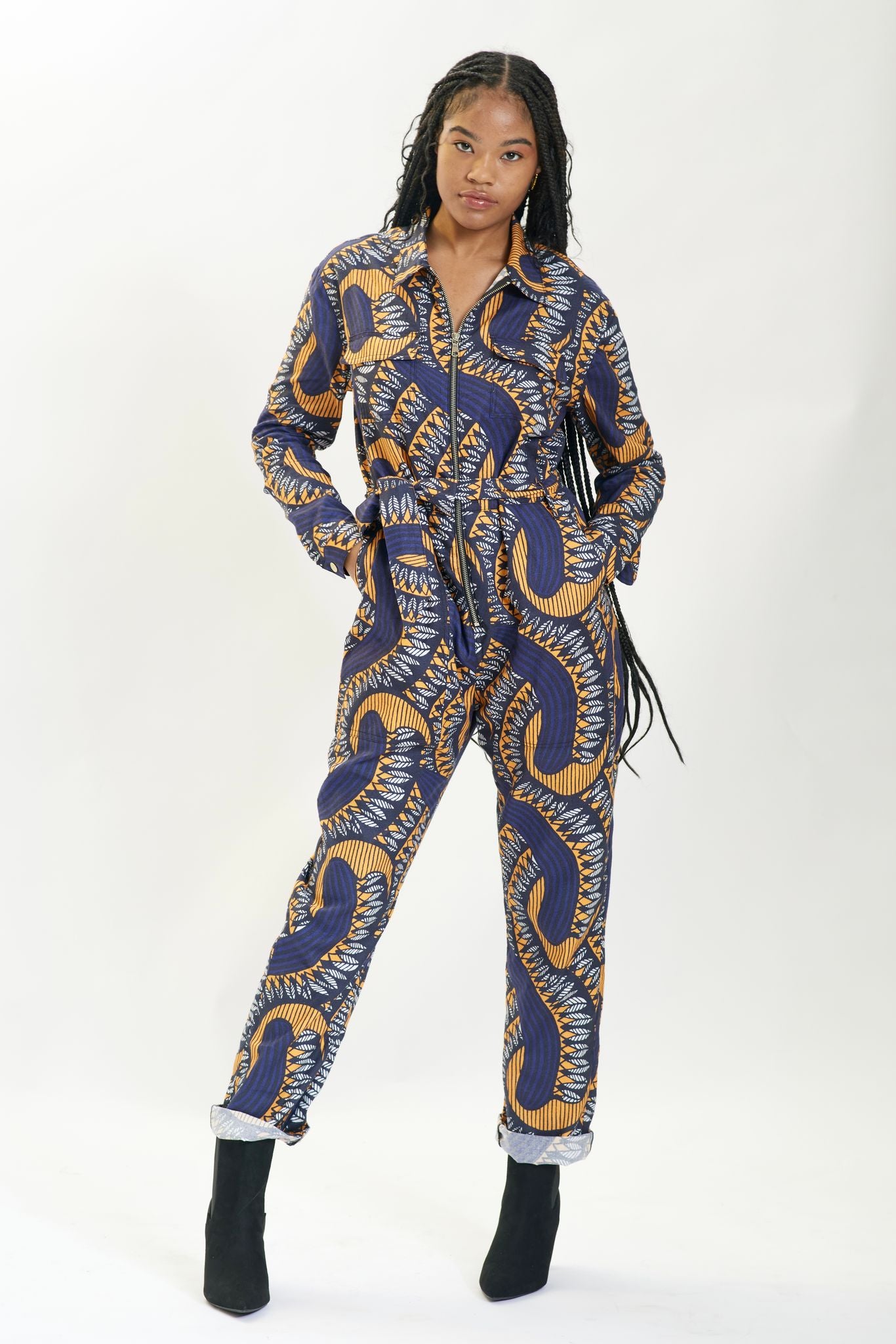 Orange Ondo Relax Fit Jumpsuit 