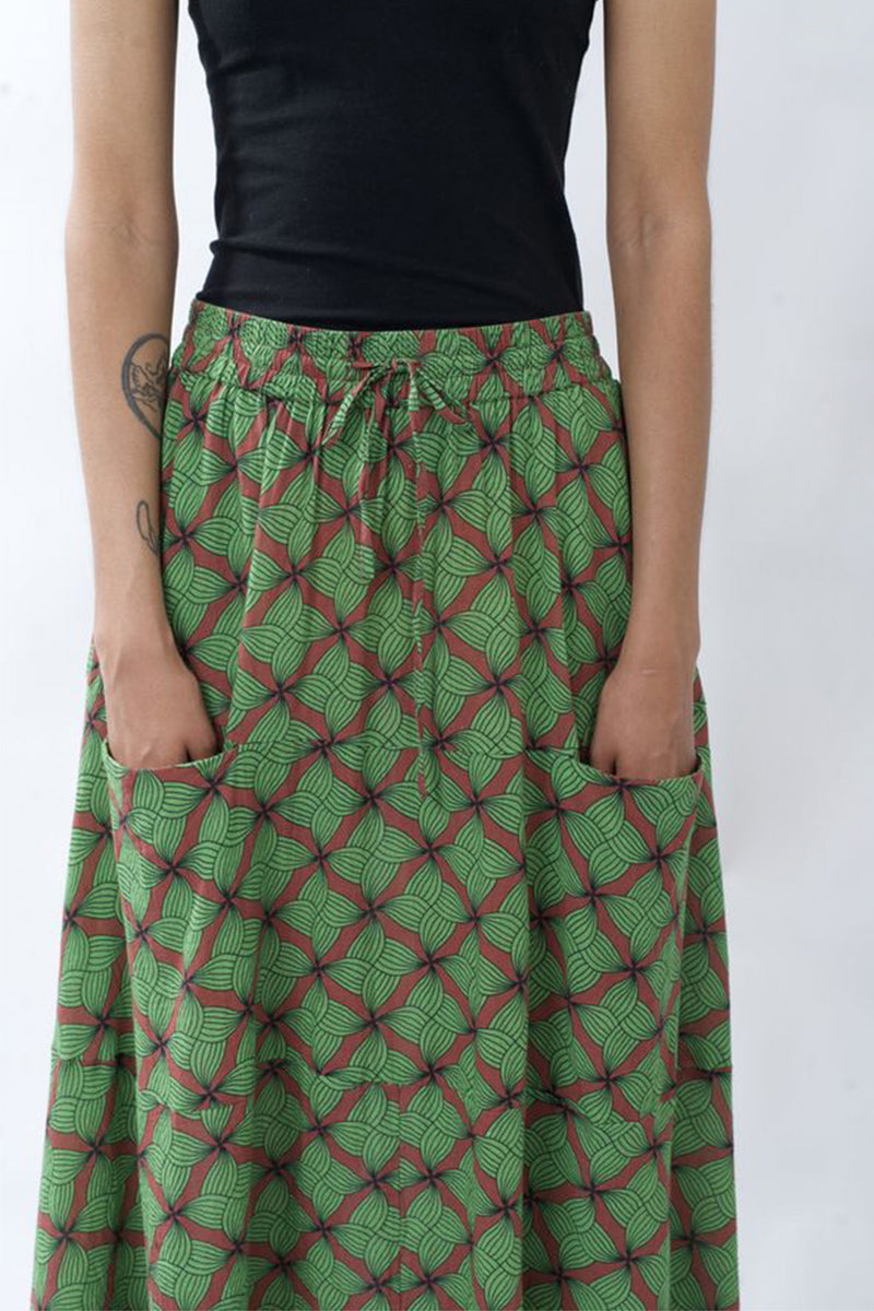 Swing long Print Skirt , Maxi Pocket skirt – LolaFaturotiLoves