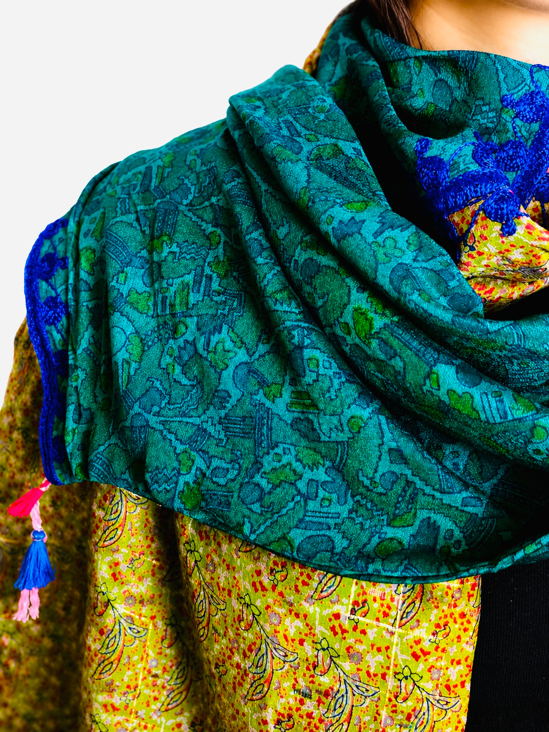 Olive Grove Silk Scarf