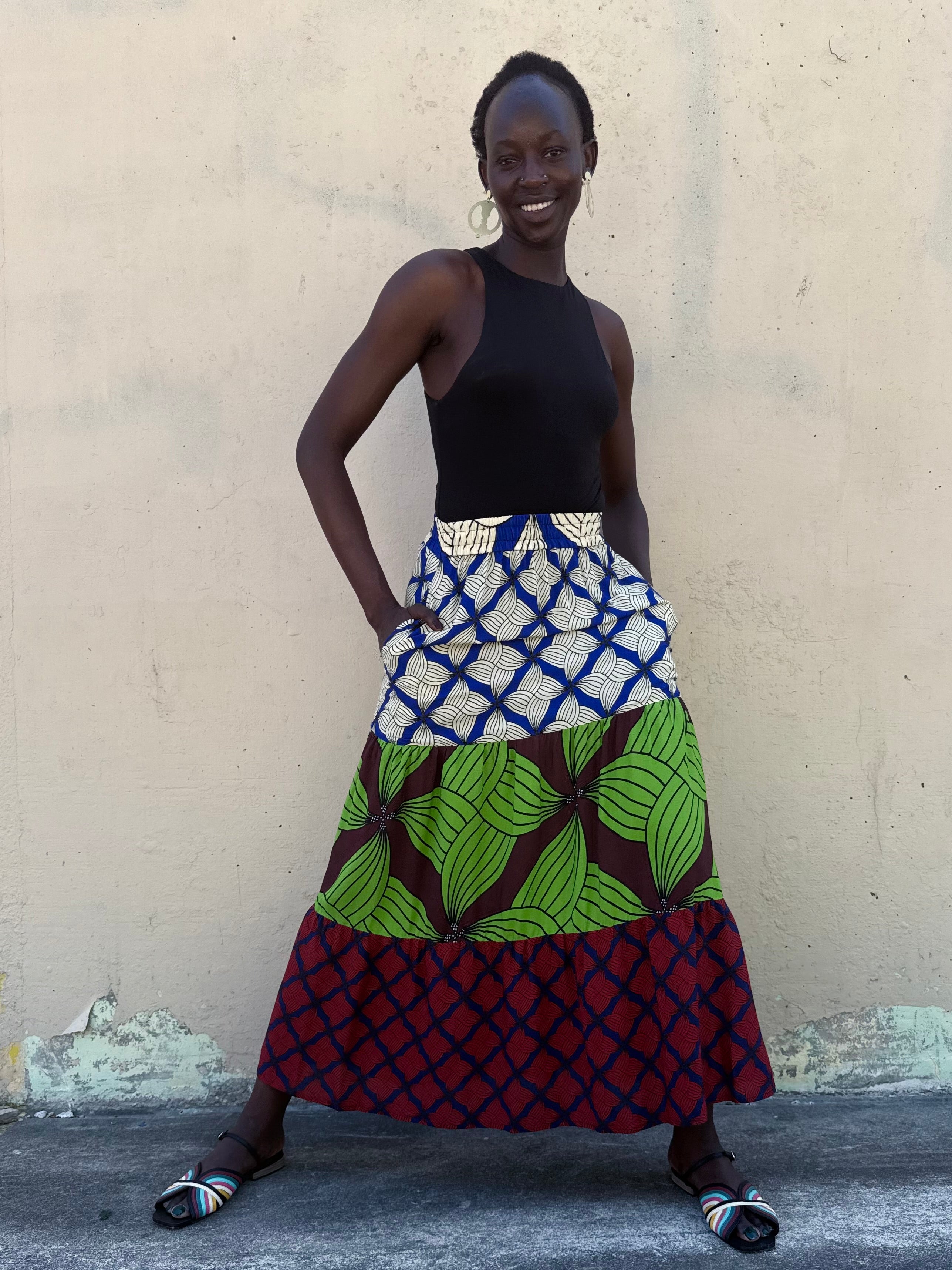 Amira Prairie midi skirt