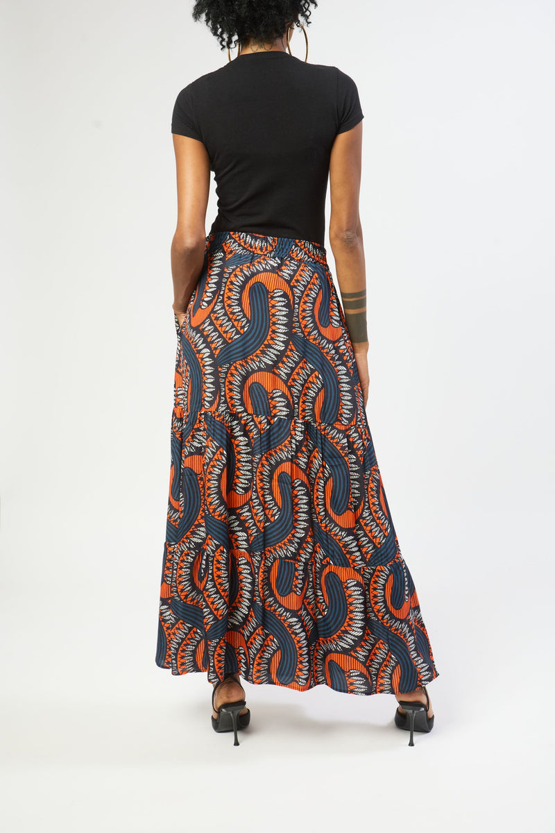 Foyin Prairie Skirt - Ondo Red