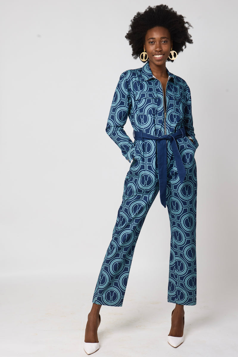 Icon Jumpsuit- Antique Denim