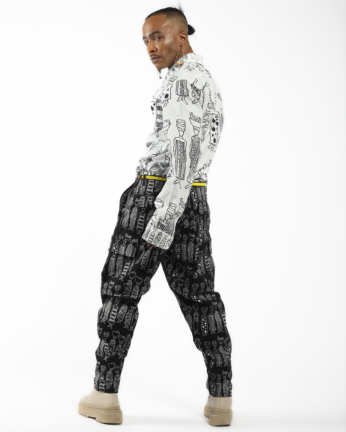 Bold African print shirt