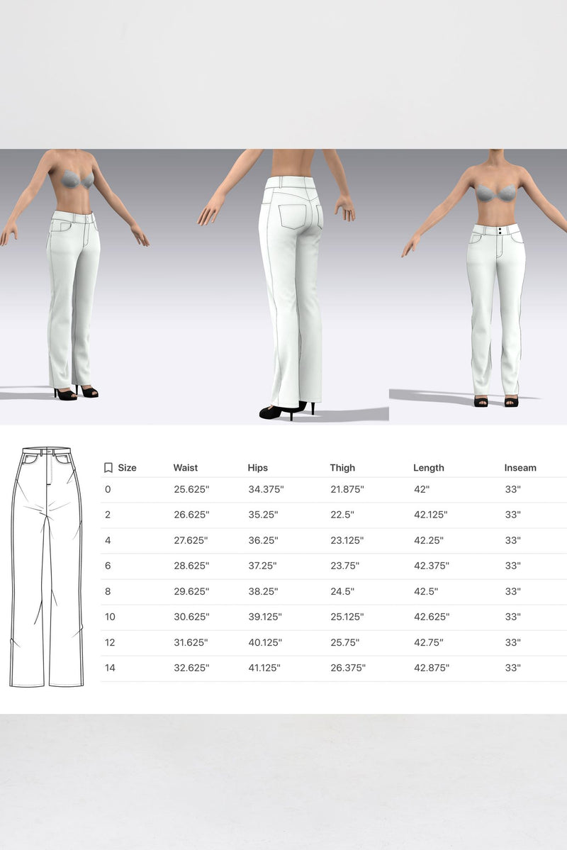Women's High Waisted Jeans | Enitan - Turq/Dudu