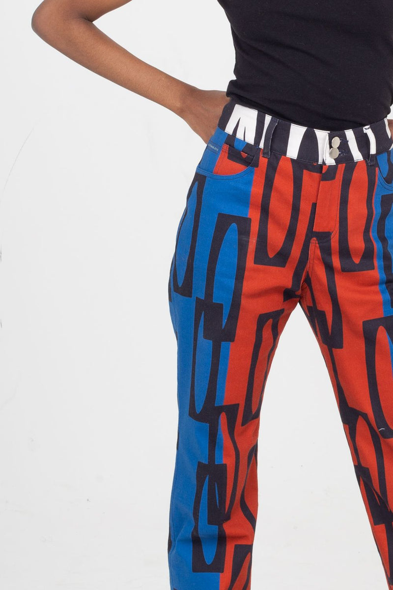 Women's High Waisted Jeans | Enitan - Bulu / Ige