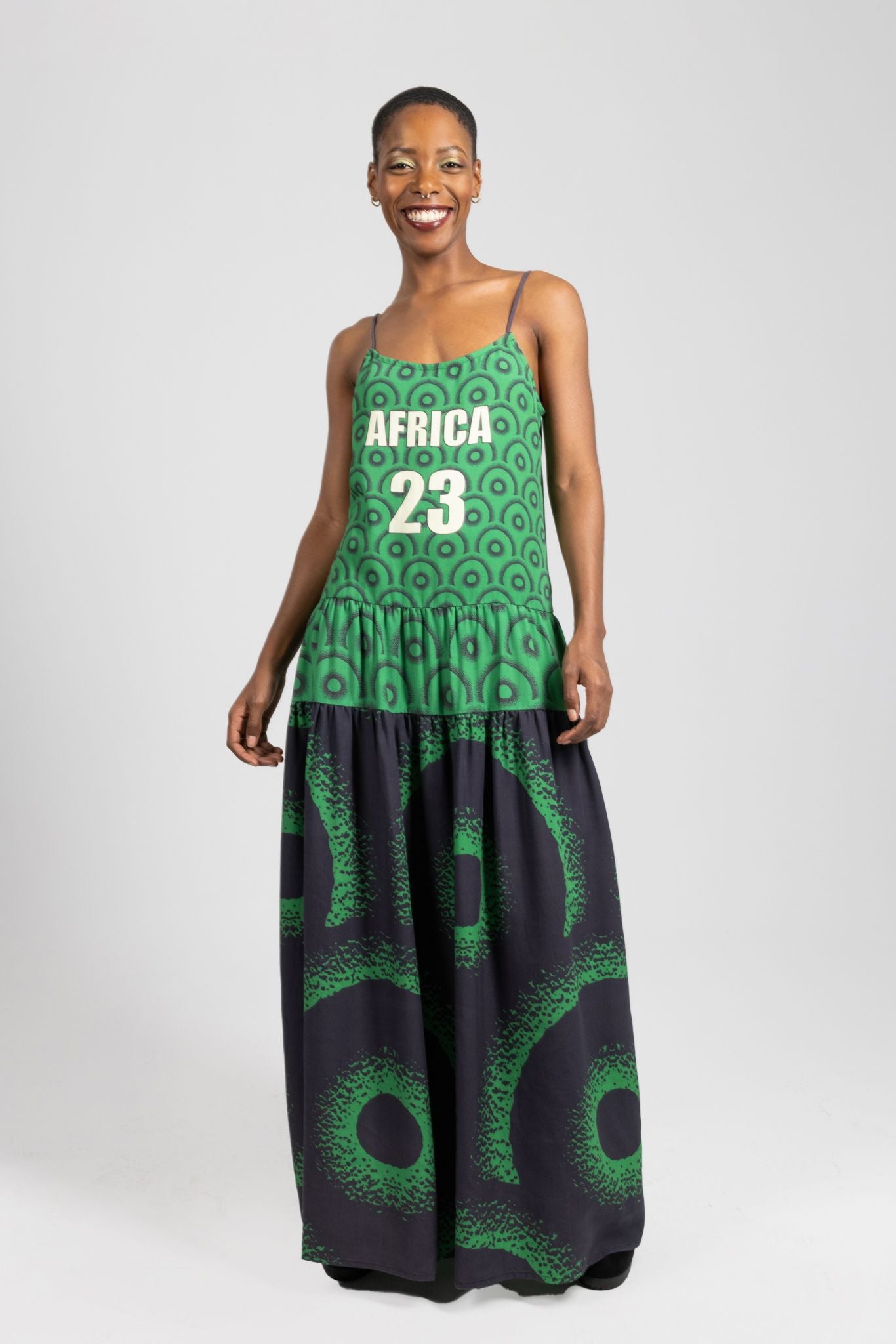 sustainable fun baggy Lola Faturoti African Fashion Collection dress