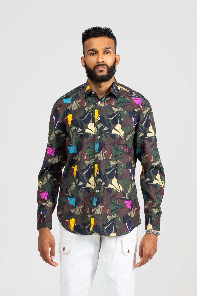 Button-Up Shirt | Forest Flowers